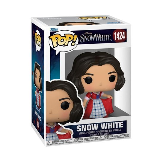 Boneco Funko Pop Disney Branca de Neve Branca Vestido Xadrez