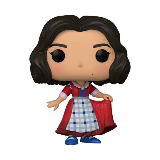 Boneco Funko Pop Disney Branca de Neve Branca Vestido Xadrez
