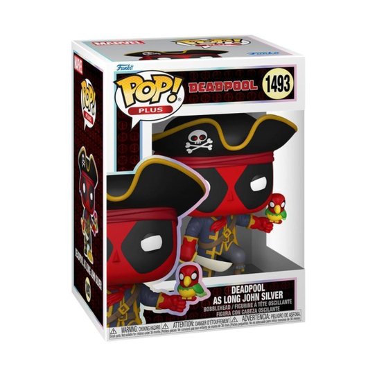Boneco FunkoPop Deadpool Literatura Clássic Long John Silver