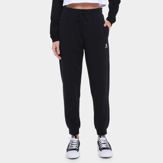 Calça Moletom Converse Con Go Emb Star Chev Feminina