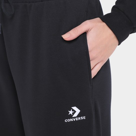 Calça Moletom Converse Con Go Emb Star Chev Feminina