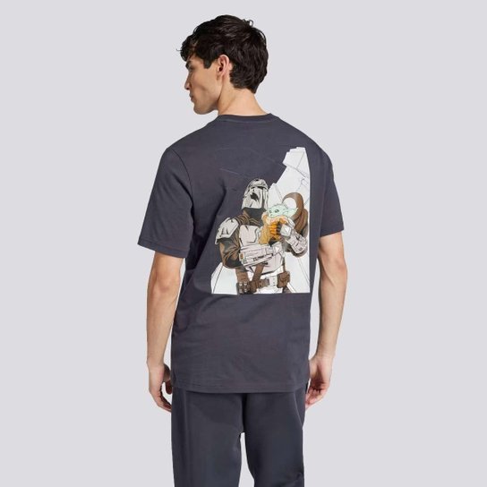 Camiseta Adidas Star Wars Cinza Escuro
