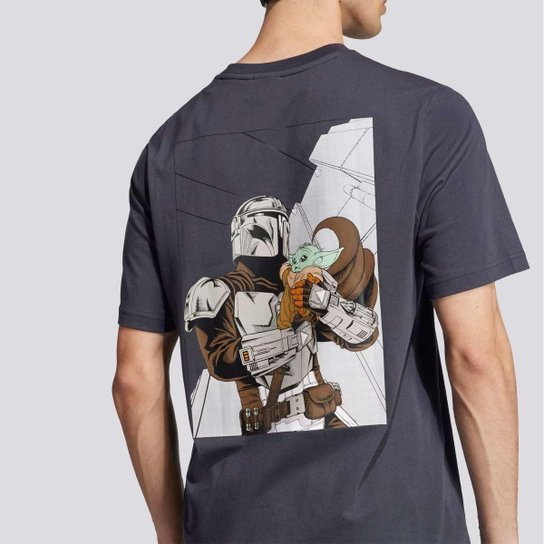 Camiseta Adidas Star Wars Cinza Escuro
