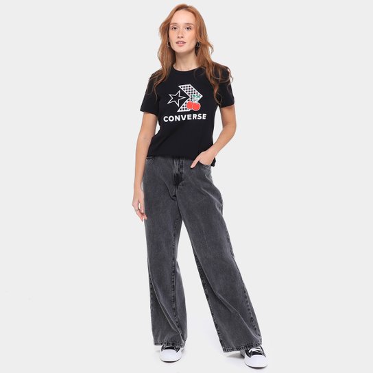 Camiseta Converse Cherry Star Chev Tee Feminina