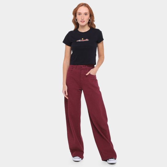 Camiseta Converse Cropped Grap Sta Fit Feminina