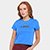 Camiseta Converse Cropped Grap Sta Fit Feminina - Azul