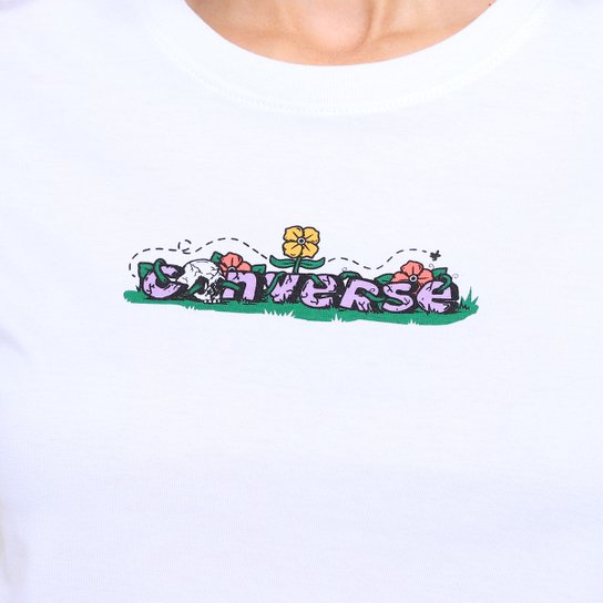 Camiseta Converse Cropped Grap Sta Fit Feminina