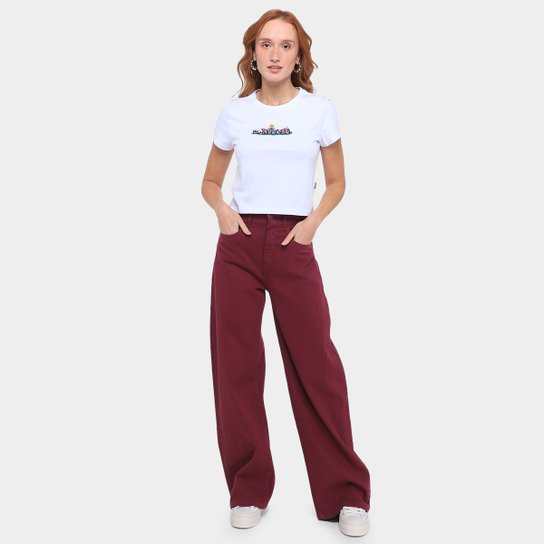 Camiseta Converse Cropped Grap Sta Fit Feminina