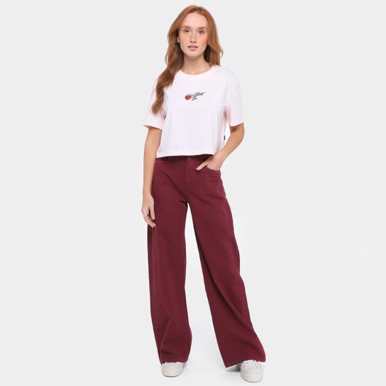 Camiseta Converse Cropped Overs Love Me Feminina