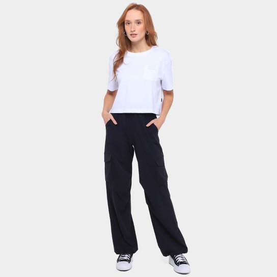 Camiseta Converse Cropped Oversized Bols Feminina