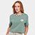 Camiseta Converse Cropped Patch Leopard Feminina - Verde