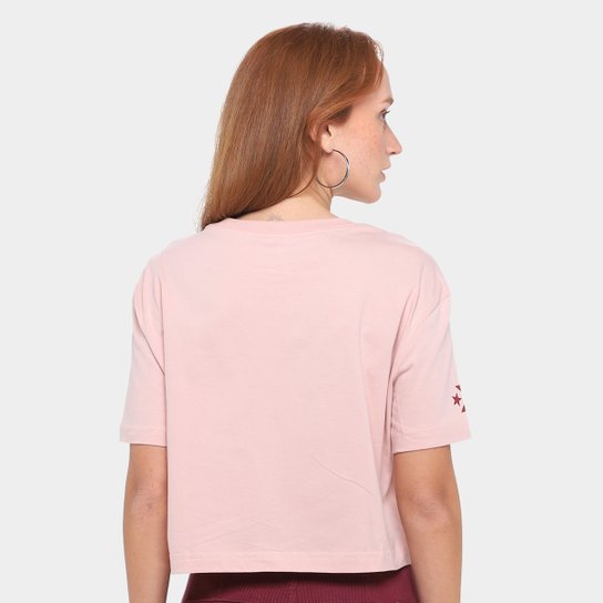 Camiseta Converse Cropped Puff Oversized Feminina