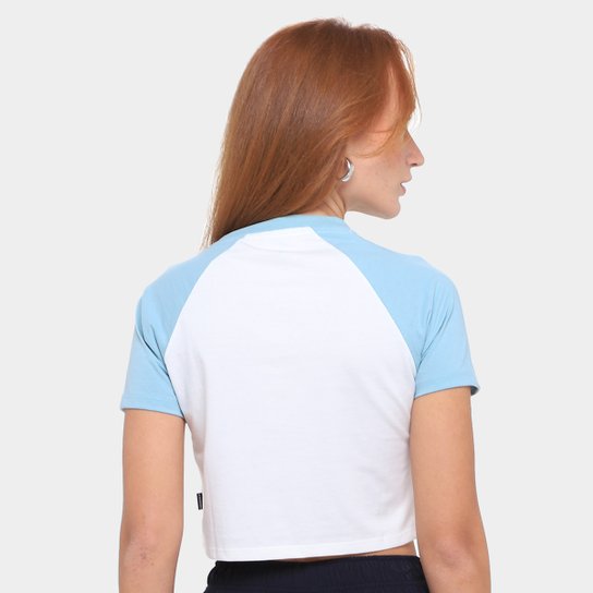 Camiseta Converse Cropped Raglan Pat Feminina