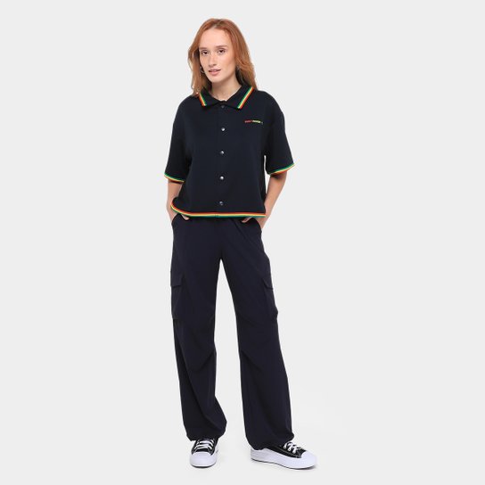 Camiseta Converse Daily Paper Cropped Feminina