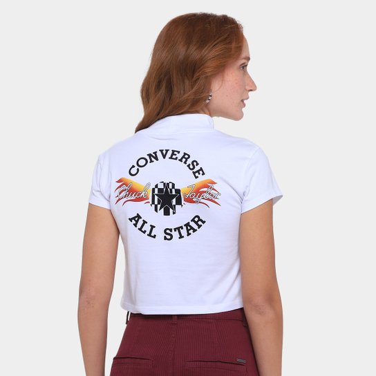 Camiseta Converse Fest Graphic Croped Feminina