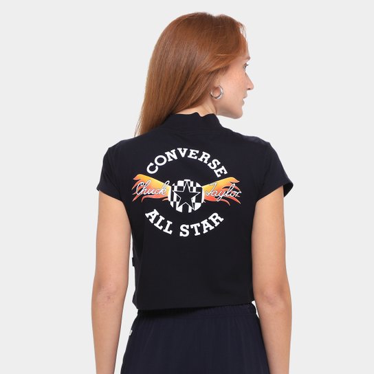 Camiseta Converse Fest Graphic Croped Feminina
