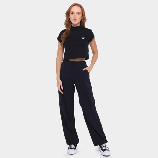 Camiseta Converse Fest Graphic Croped Feminina