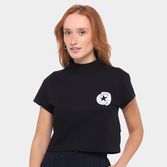 Camiseta Converse Foundation Cropped Feminina