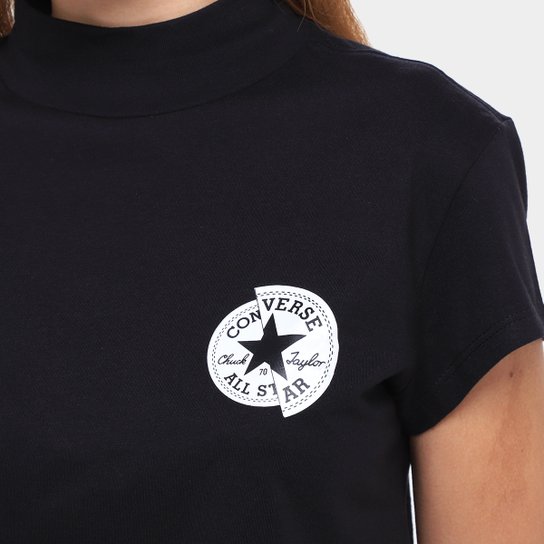 Camiseta Converse Foundation Cropped Feminina
