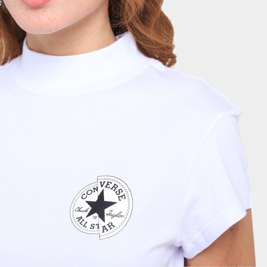 Camiseta Converse Foundation Cropped Feminina