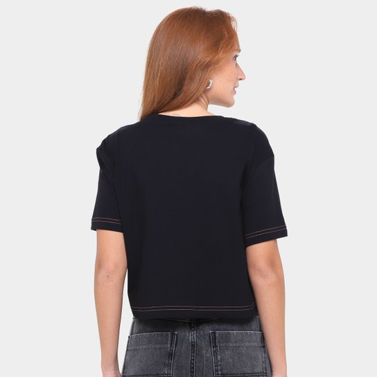 Camiseta Converse Go-To As Pach Cropped Feminina