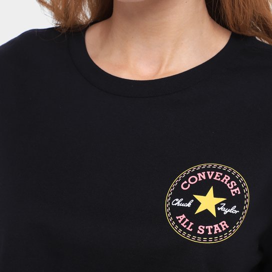 Camiseta Converse Go-To As Pach Cropped Feminina