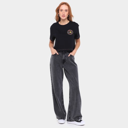 Camiseta Converse Go-To As Pach Cropped Feminina