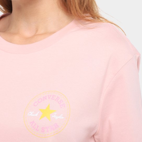 Camiseta Converse Go-To As Pach Cropped Feminina