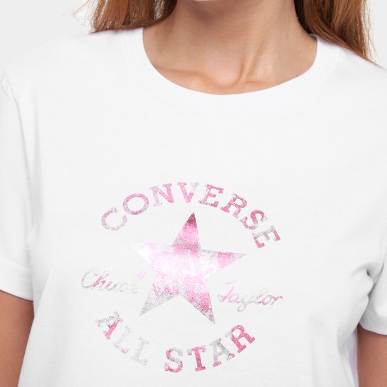 Camiseta Converse Patch Log Fit Feminina