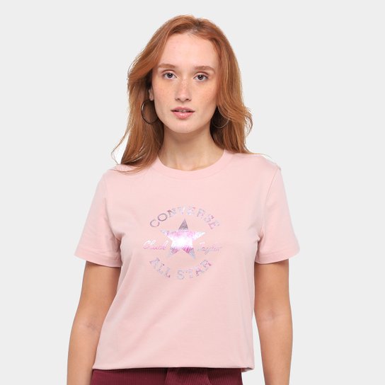 Camiseta Converse Patch Log Fit Feminina