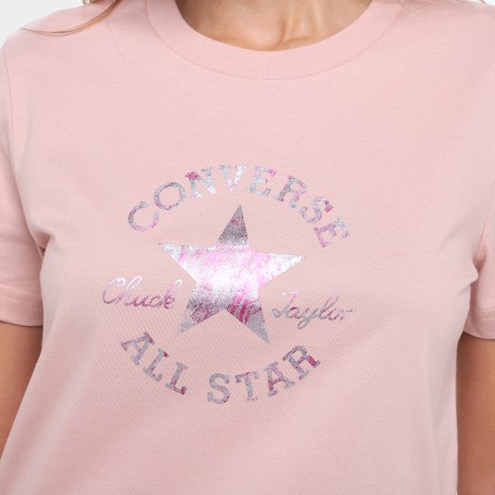 Camiseta Converse Patch Log Fit Feminina