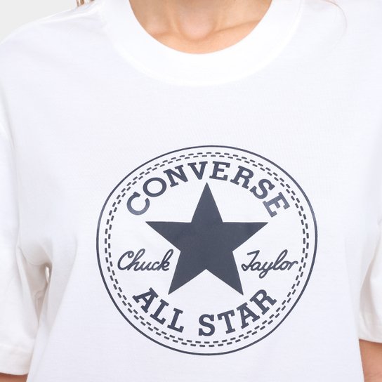 Camiseta Converse Patch Logo Puf Feminina