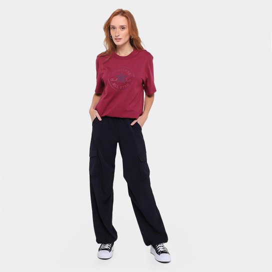 Camiseta Converse Patch Logo Puf Feminina