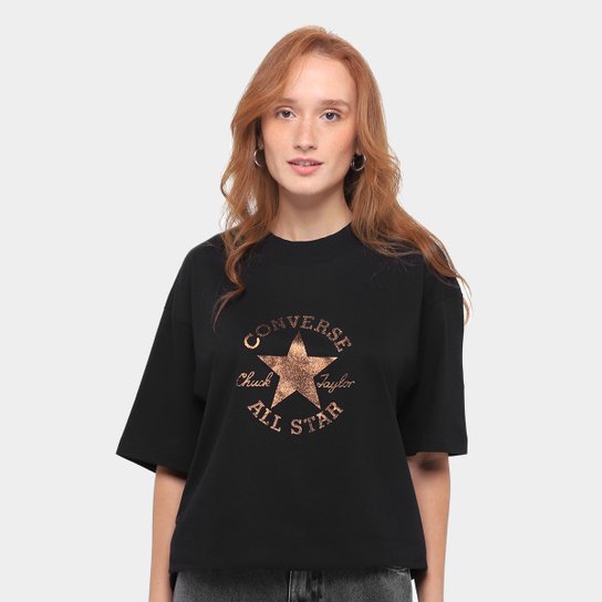 Camiseta Converse Prety Patin Over Feminina