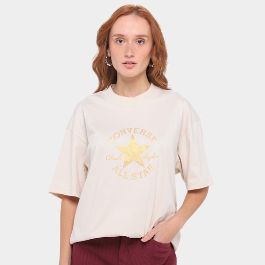 Camiseta Converse Prety Patin Over Feminina