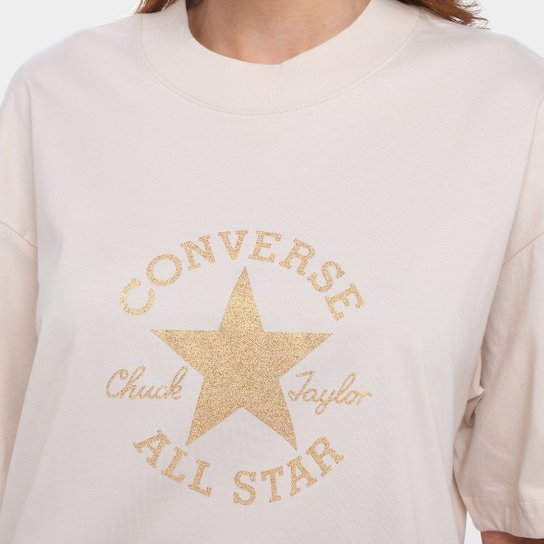 Camiseta Converse Prety Patin Over Feminina