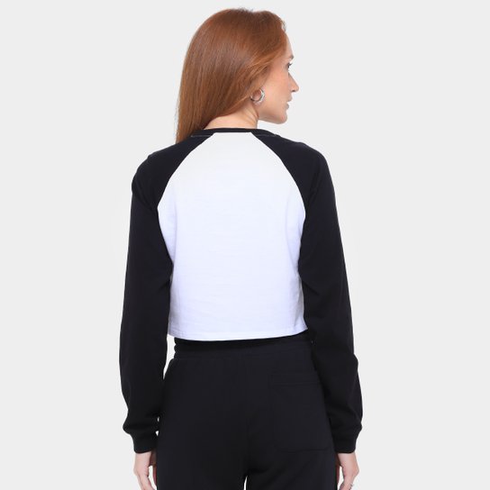 Camiseta Converse Raglan Manga Longa Feminina