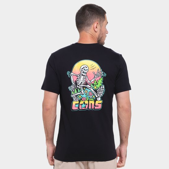 Camiseta Converse Skeleton Sunris Tee Masculina