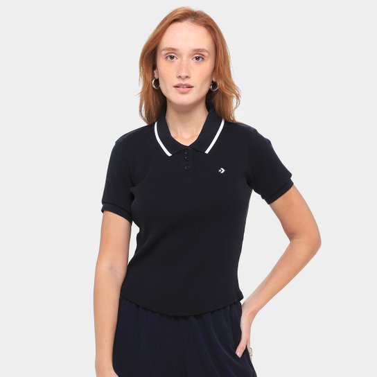 Camiseta Converse Slim Polo Top Feminina