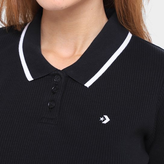 Camiseta Converse Slim Polo Top Feminina