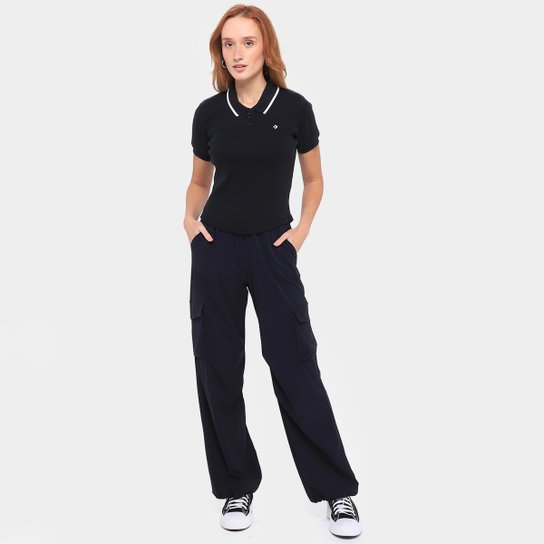 Camiseta Converse Slim Polo Top Feminina