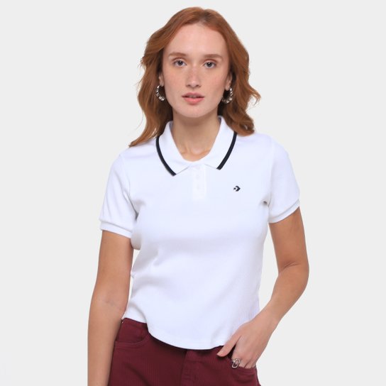 Camiseta Converse Slim Polo Top Feminina