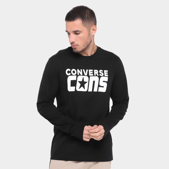 Camiseta Converse Standard Fit Manga Longa Masculina