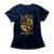 Camiseta Feminina 8 Bits University - Azul Escuro