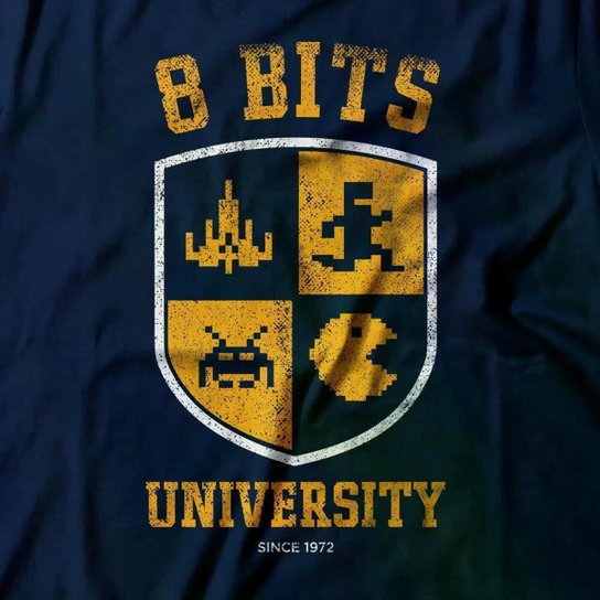 Camiseta Feminina 8 Bits University