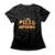 Camiseta Feminina I Want Pizza - Preto