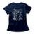 Camiseta Feminina Skull Pattern - Azul Escuro