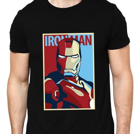 Camiseta Iron Man Homem De Ferro Marvel Masculina