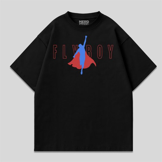 Camiseta Jovem Nerd Flyboy Oversized Masculina