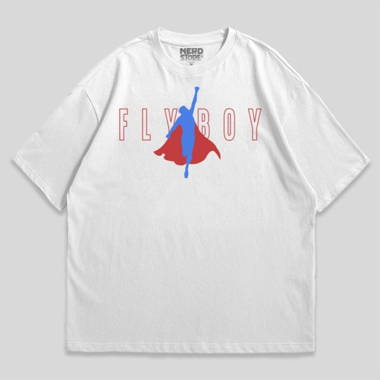 Camiseta Jovem Nerd Flyboy Oversized Masculina